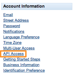 API Access
